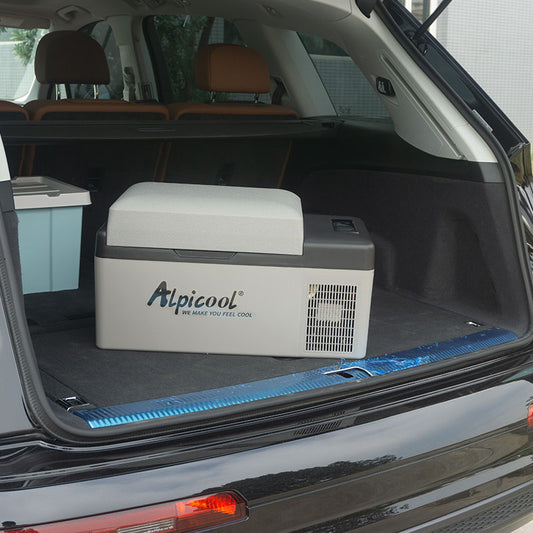 ALPICOOL C / EC Series 15 20 Liters Car Home 12V 24V DC and 220V AC Mini Portable Refrigerator Compressor Cooling Outdoor Camping Ref Fridge Freezer