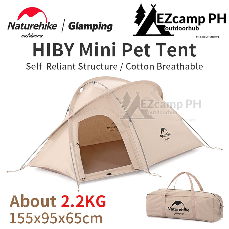 Naturehike HIBY Series Mini Pet Camping Tent Cat Dog Small Animal House Waterproof Portable Self Standing Fast Build Breathable Polyester Cotton