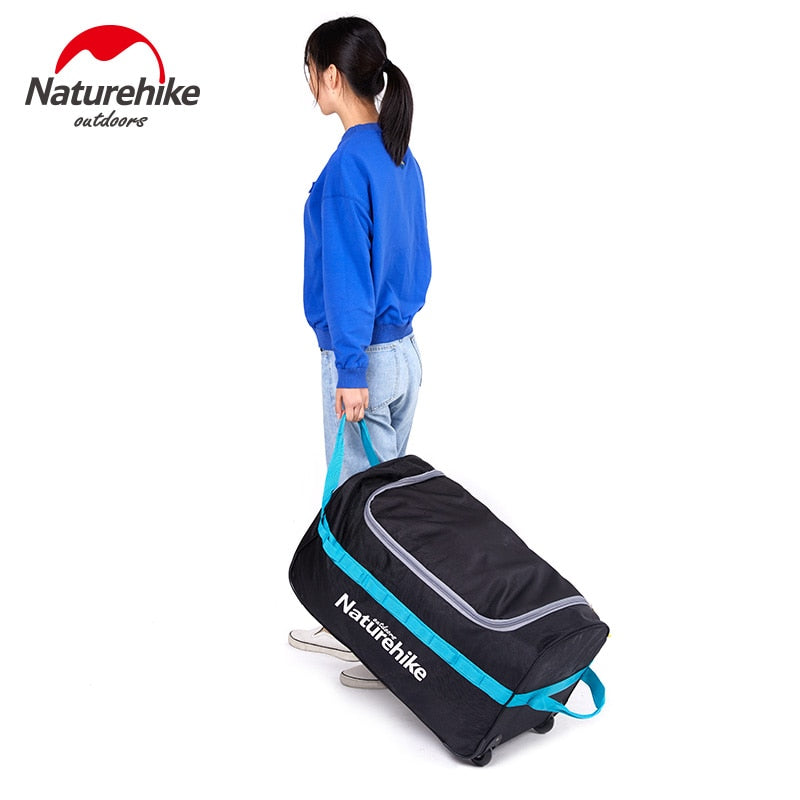 Naturehike 85L and 110L Storage Duffle Bag Extra Large for Camping Travel Foldable Duffle Luggage Bag Wheeled Rolling Wheels Duffel Bags