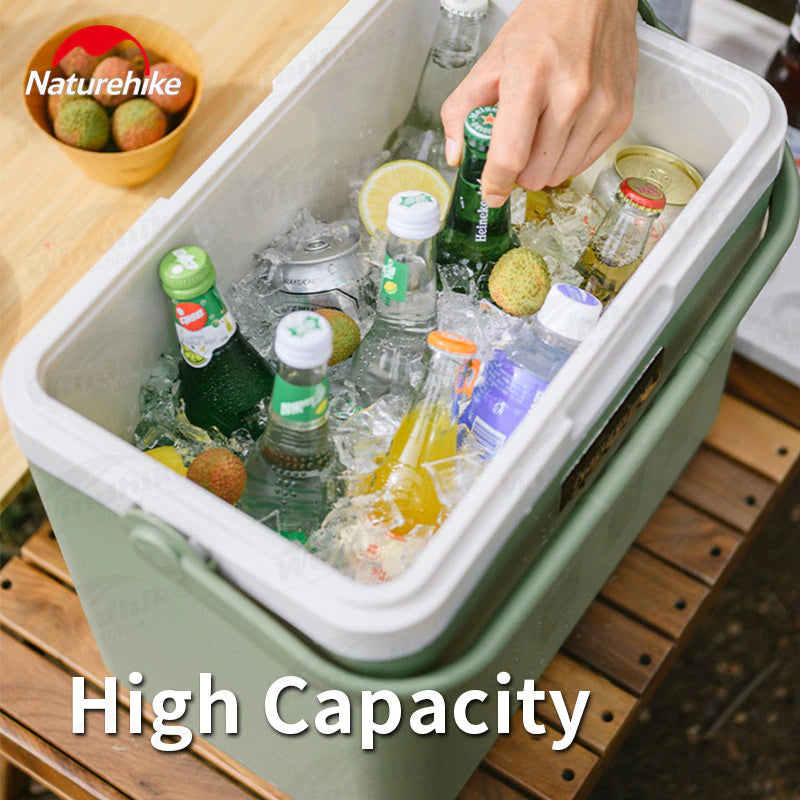 Naturehike Cooler Box 13L | 24L | 33L PP EPS Insulation Outdoor Camping Picnic Travel Ice Food Drink Storage Chest Cold up to 24H Nature Hike Chiller