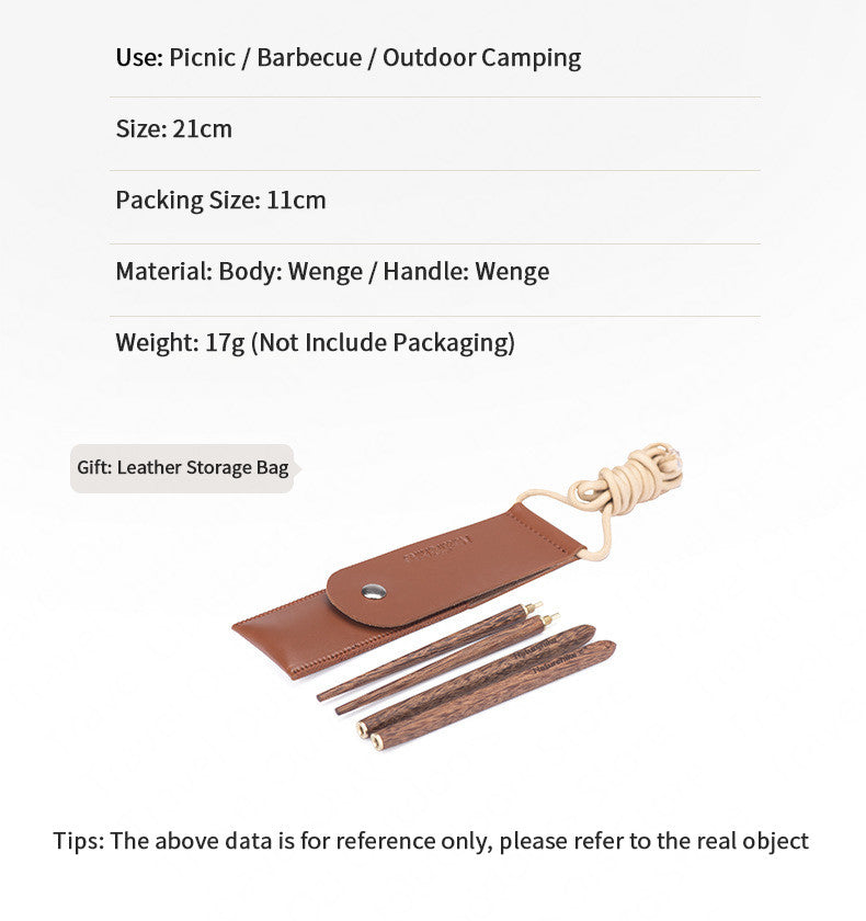 Naturehike Camping Chopsticks Solid Wooden and Stainless Steel 2 Section Wood Chop Stick Reusable Outdoor Chopstick with Case Tableware Utensil