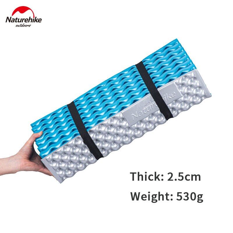 Naturehike Camping Mat Foldable 2.5CM Thickness Ultralight Egg Nest Tray Sleeping Mat Moisture Proof Foam Pad Soft Portable Tent Mat IXPE