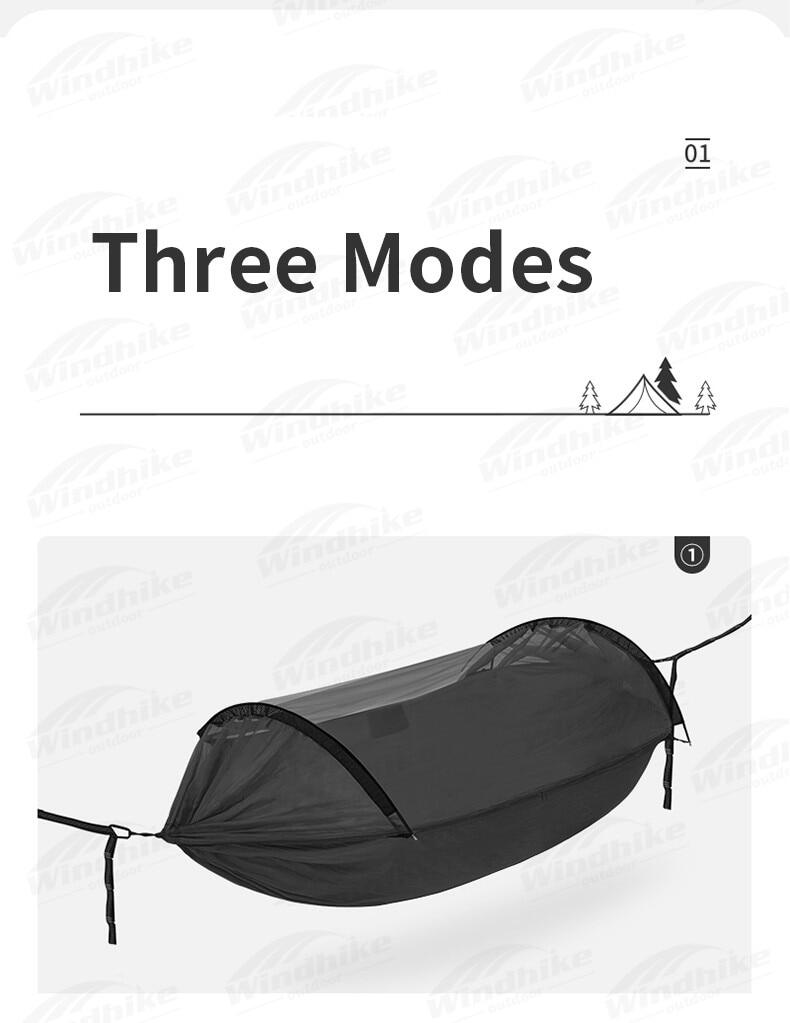 Naturehike 3-in-1 Anti-Mosquito Hammock Portable Ultralight Sleeping Hanging Bed Flying Boat 2 Person Camping Hammock With Anti Mosquito Insect Mesh Screen Cover Breathable Duyan up 200kg Max Load Bending Aluminum Rod Heavy Duty Original Nature Hike