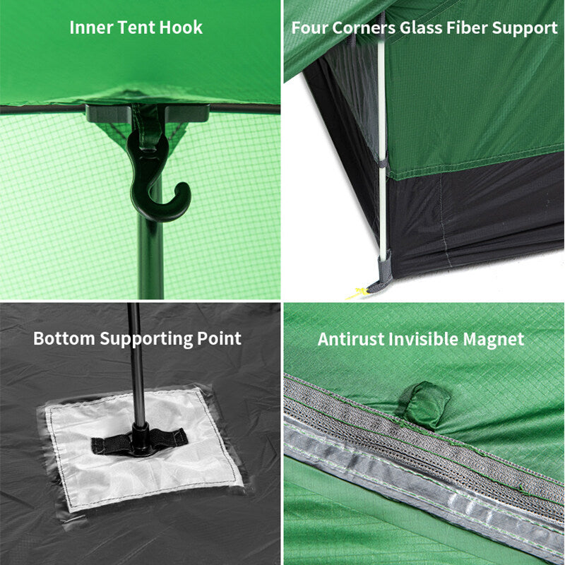 Naturehike Force UL2 Camping Tent 1.4KG Outdoor Ultralight 20D Silicone Large Space Waterproof Portable Camp Hiking Backpacking Cycling Tent With Free Mat UL 2 Nature Hike