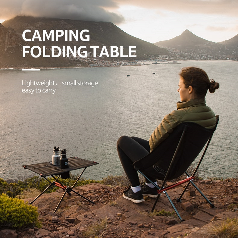 Naturehike FT07 Foldable Camping Table Outdoor Portable Ultralight Aluminum Mesh Screen Table 30kg Max Load Backpacking Table With 2 Water Cup Holder Bags Outdoor Hiking Camping Fishing Beach Travel Heavy Duty Original Nature Hike