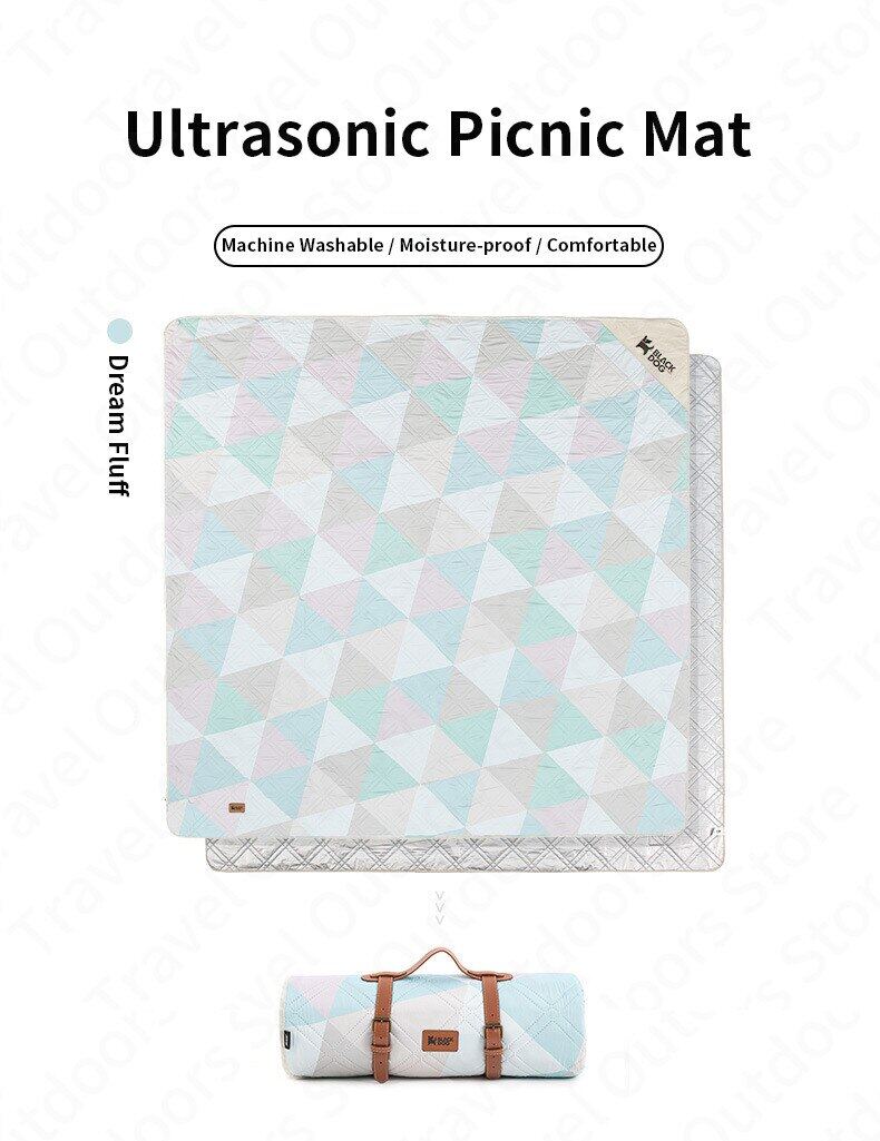 BLACKDOG by Naturehike PARK Series Outdoor Picnic Mat 2 Sizes Ultralight Soft Moisture Proof Beach Mat Pad Aluminum Bottom Waterproof Machine Washable