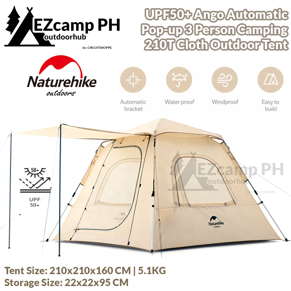 Naturehike ANGO Inflatable Air Tent 150D Oxford Cloth 3 Persons