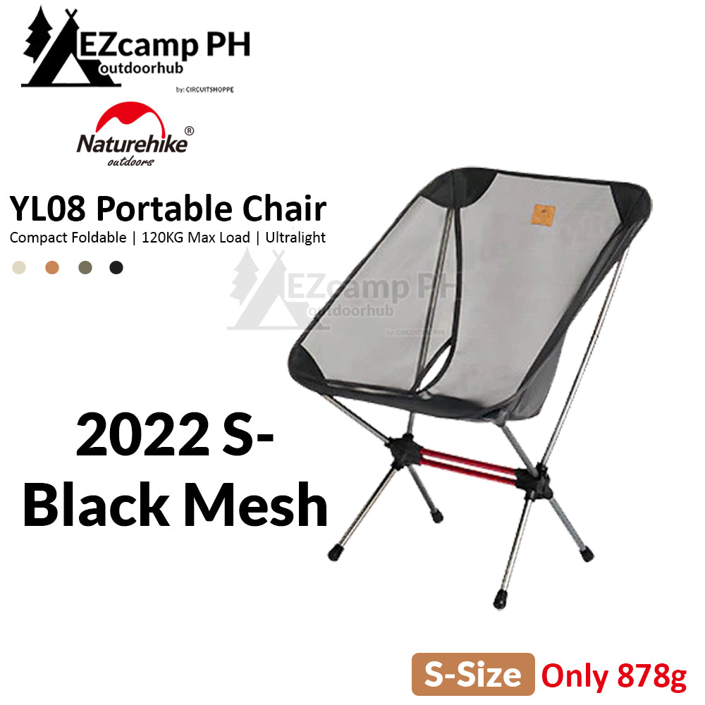 Naturehike YL08 S Size Portable Outdoor Camping Ultralight Folding Moon  Chair 878g up to 120kg Max Load Aluminum Alloy 600D Oxford Cloth Hiking  Travel