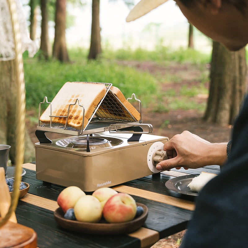 Naturehike Mini Cassette Butane Gas Stove with Carry Case for Standard Nozzle Type Canister Fuel 2kw Firepower Outdoor Portable Camping Burner