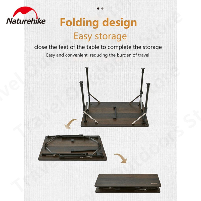 Naturehike x NIELLO FG01 Folding Portable Kitchen Working Table Ultralight Glass Fiber Cooking Foldable Outdoor Camping Gas Range Rack With Mesh Bag